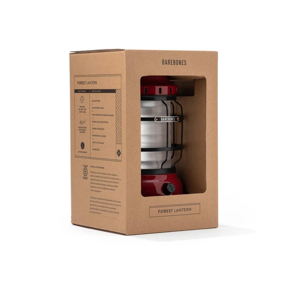 Barebones Forest Lantern Red 6 Barebones Forest Lantern Red - Image 4