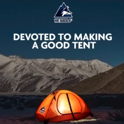 Hewolf 2 Person Double Layer Aluminum Pole Tent -Zipp Camping Shop MON 1595 GRN 11