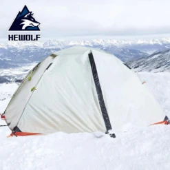 Hewolf 2 Person Double Layer Aluminum Pole Tent -Zipp Camping Shop MON 1595 GRN 12