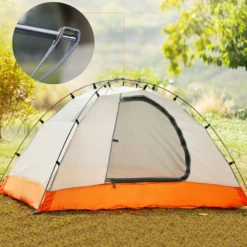 Hewolf 2 Person Double Layer Aluminum Pole Tent -Zipp Camping Shop MON 1595 GRN 5