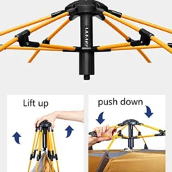 Hewolf 3-5 Person Automatic System Large Outdoor Camping Tent -Zipp Camping Shop MON 1789 BLU 3