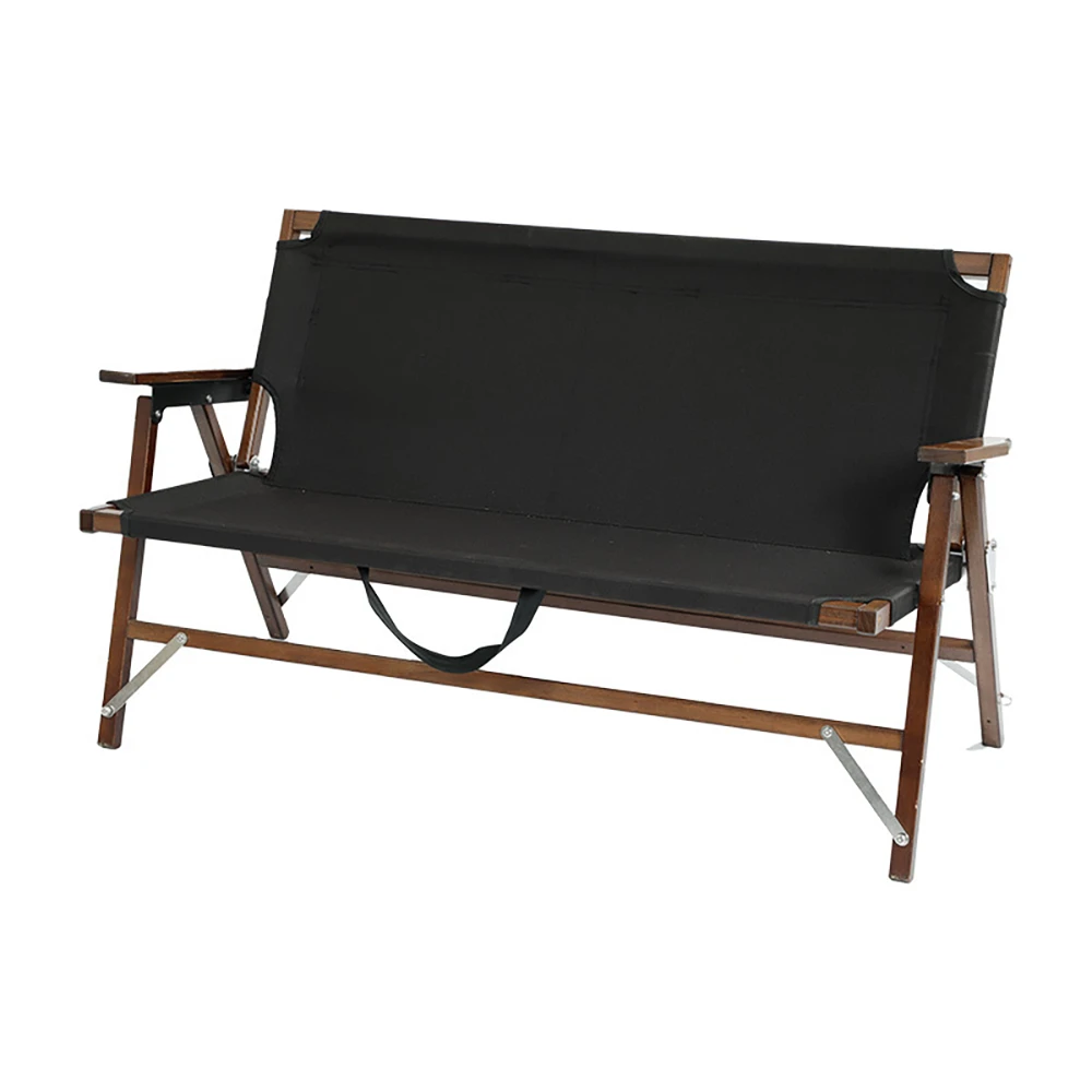 Camp Leader Camping Wooden Long Chair - Black 3 Camp Leader Camping Wooden Long Chair - Black