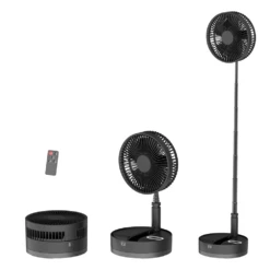 P10 Folding Retractable Camping Fan - Black -Zipp Camping Shop P10 5