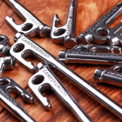Campingmoon Stainless Steel Tent Pegs Silver -Zipp Camping Shop R26 8 4