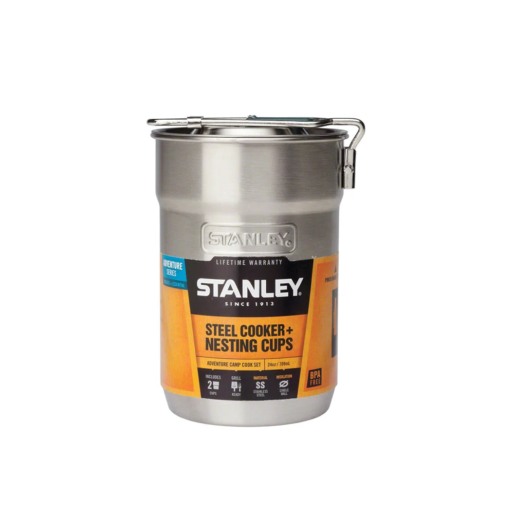 Stanley Adventure Camp Cook Set - Stainless Steel 24oz 4 Stanley Adventure Camp Cook Set - Stainless Steel 24oz - Image 2