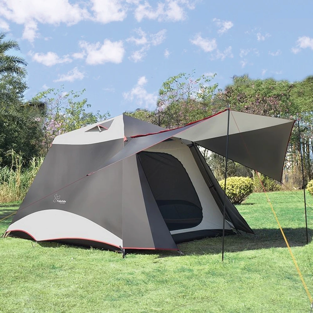 Vidalido Large Instant Cabin Tent Plus - White Coffee 5 Vidalido Large Instant Cabin Tent Plus - White Coffee - Image 3