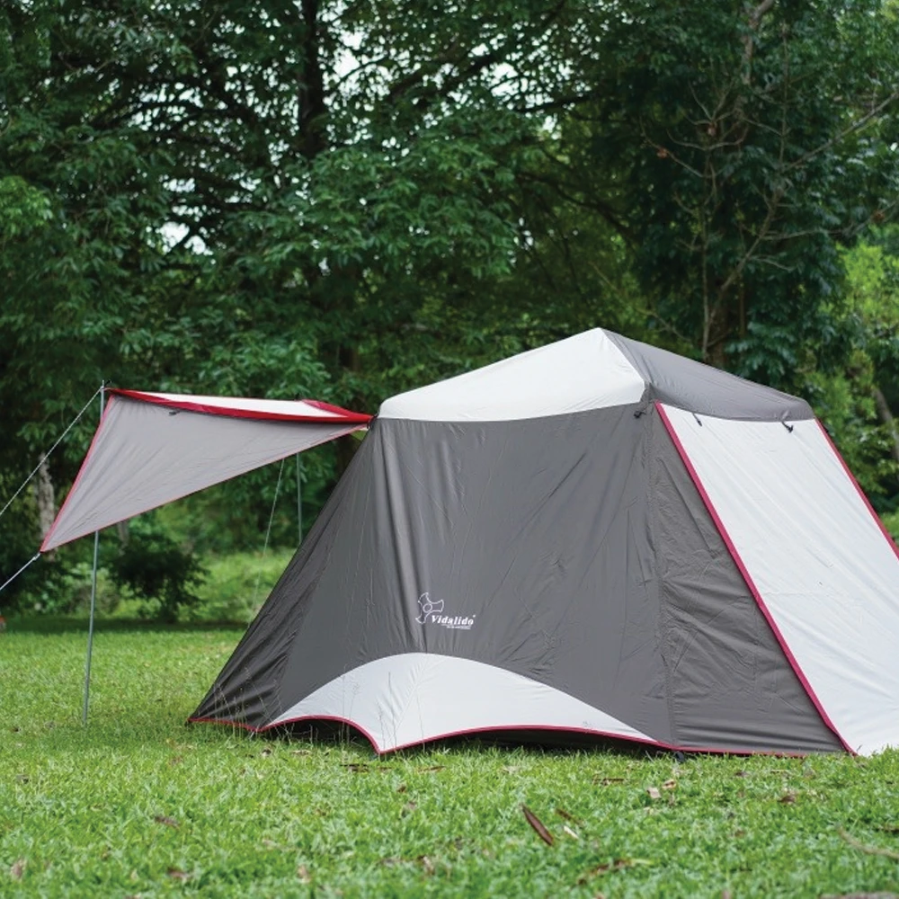 Vidalido Large Instant Cabin Tent Plus - White Coffee 6 Vidalido Large Instant Cabin Tent Plus - White Coffee - Image 4
