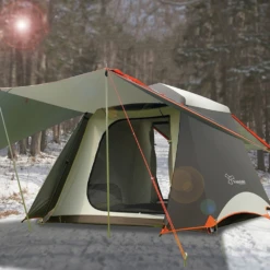 Vidalido Large Instant Cabin Tent Plus - White Coffee 17 Vidalido Large Instant Cabin Tent Plus - White Coffee -Zipp Camping Shop TT 091 9