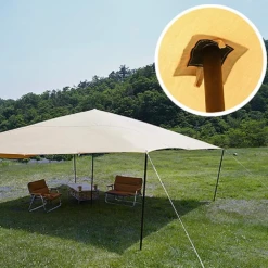 DoD Cheese Tarp M - Khaki -Zipp Camping Shop TT10 739 KH 7