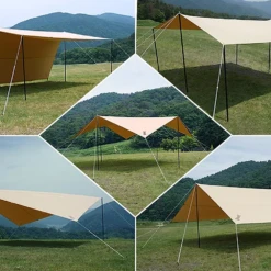 DoD Cheese Tarp M - Khaki -Zipp Camping Shop TT10 739 KH 8