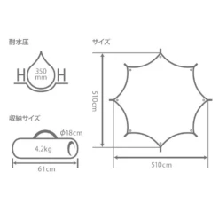 DoD Okura Tarp - Black -Zipp Camping Shop TT8 583 BK 24