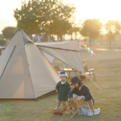 Vidalido 3 - 4 Person Automatic Teepee Tent -Zipp Camping Shop TV 063 TAN 7