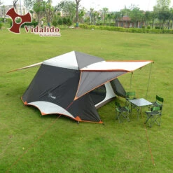 Vidalido Auto Tent - Coffee -Zipp Camping Shop VIDALIDOAUTOTENCOFFEE 07