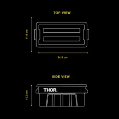 Thor Liter Mini Tote Box 2.5L 12 Thor Liter Mini Tote Box 2.5L -Zipp Camping Shop dimension 2.5L