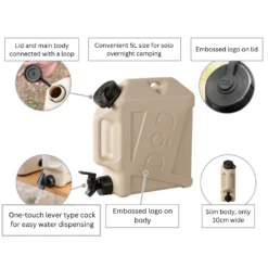 DoD Jiminy Water Tank Solo 4.5L -Zipp Camping Shop jiminy