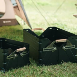 Snow Peak Stacking Shelf Container 50 Black Limited Edition -Zipp Camping Shop snowpeak2