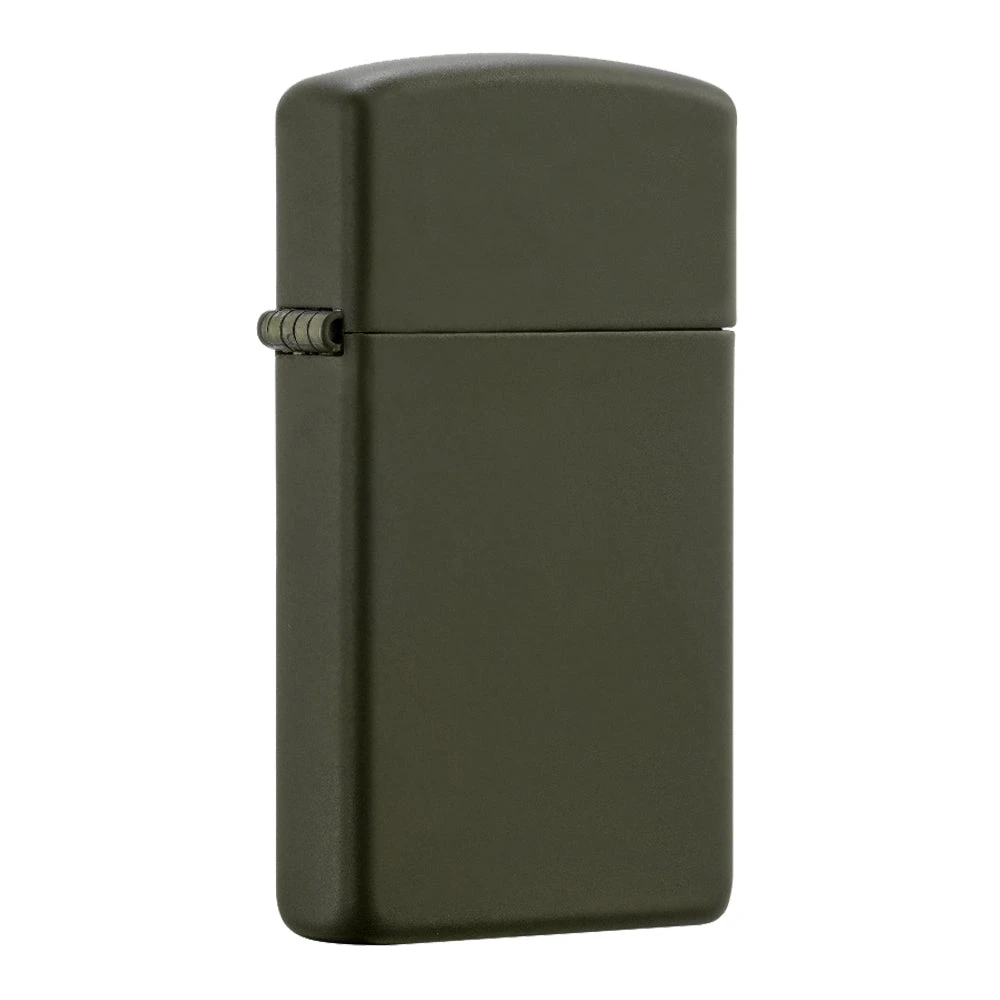 Zippo 1627ZL Slim Green Matte With Zippo Logo - Refillable Windproof Lighter 4 Zippo 1627ZL Slim Green Matte With Zippo Logo - Refillable Windproof Lighter - Image 2