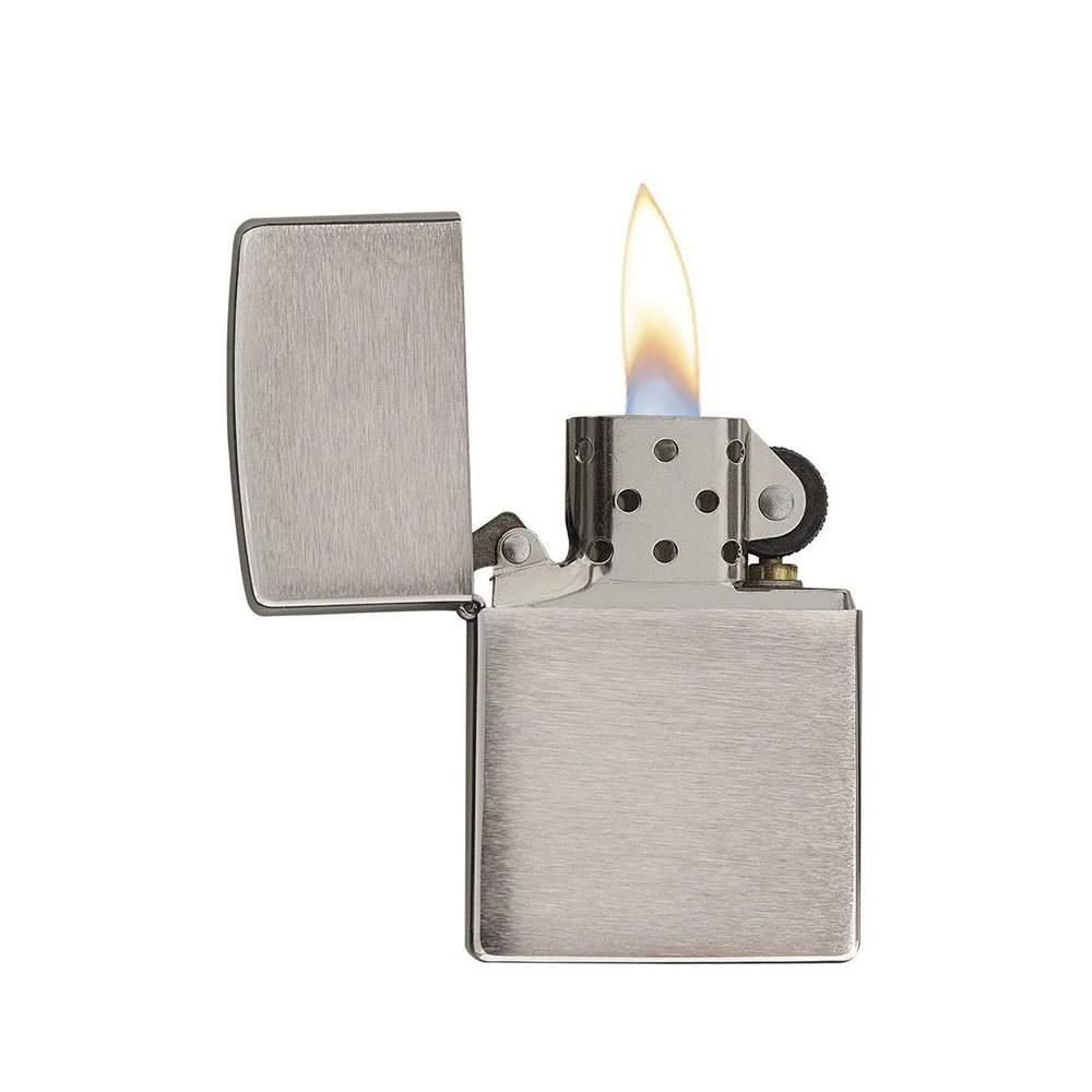 Zippo 200 Classic Brushed Chrome - Refillable Windproof Lighter 4 Zippo 200 Classic Brushed Chrome - Refillable Windproof Lighter - Image 2