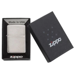 Zippo 200 Classic Brushed Chrome - Refillable Windproof Lighter 8 Zippo 200 Classic Brushed Chrome - Refillable Windproof Lighter -Zipp Camping Shop zippo 200 4
