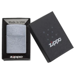 Zippo 207 Classic Street Chrome - Refillable Windproof Lighter -Zipp Camping Shop zippo 207 1