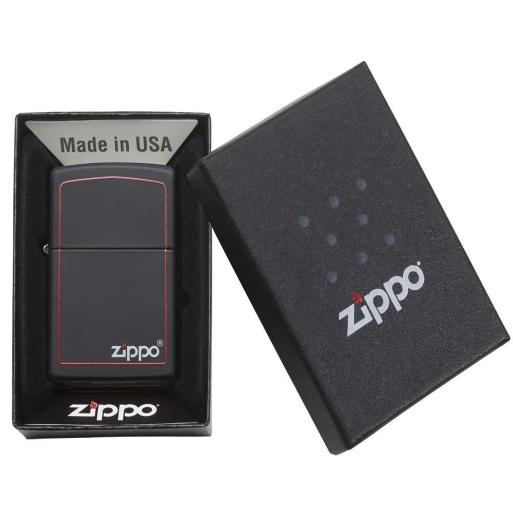 Zippo 218ZB Classic Black And Red Zippo - Refillable Windproof Lighter 5 Zippo 218ZB Classic Black And Red Zippo - Refillable Windproof Lighter - Image 3
