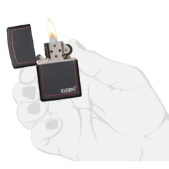 Zippo 218ZB Classic Black And Red Zippo - Refillable Windproof Lighter 9 Zippo 218ZB Classic Black And Red Zippo - Refillable Windproof Lighter -Zipp Camping Shop zippo 218zb 3