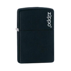 Zippo 218ZL Black Matte With Zippo Logo - Refillable Windproof Lighter -Zipp Camping Shop zippo 218zl 2