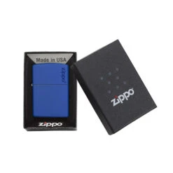 Zippo Royal 229ZL Blue Matte With Zippo Logo - Refillable Windproof Lighter -Zipp Camping Shop zippo 229zl 4