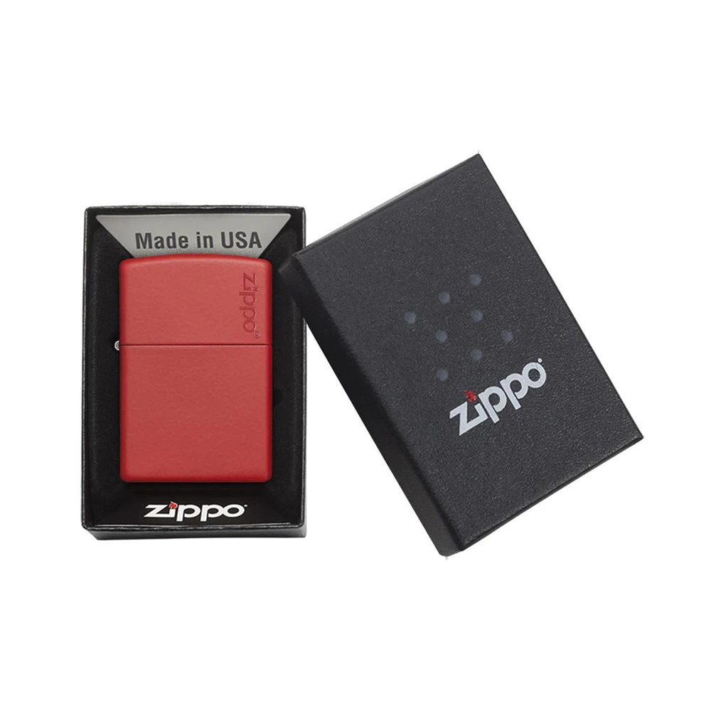 Zippo 233ZL Red Matte With Zippo Logo - Refillable Windproof Lighter 6 Zippo 233ZL Red Matte With Zippo Logo - Refillable Windproof Lighter - Image 4