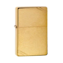 Zippo 240 Brushed Brass Vintage With Slashes -Zipp Camping Shop zippo 240 2