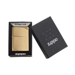 Zippo 270 High Polish Brass Vintage With Slashes - Refillable Windproof Lighter -Zipp Camping Shop zippo 270 5