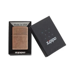 Zippo 301FB Antique Copper - Refillable Windproof Lighter -Zipp Camping Shop zippo 301 4